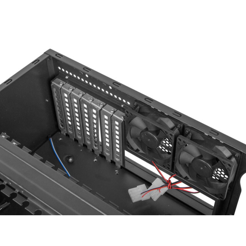 Lanberg SC01-4504-10B SC01-4504-10B, Bastidor (4U), Negro, 3 Ventilador(es), Unidad de disco duro, Unidad de disco duro