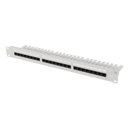 Lanberg PPU6-1124-S PPU6-1124-S, Cat6, 0,2 dB, 1U, Gris, Acero, -10 - 60 °C