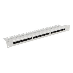 Lanberg PPU6-1124-S PPU6-1124-S, Cat6, 0,2 dB, 1U, Gris, Acero, -10 - 60 °C 2