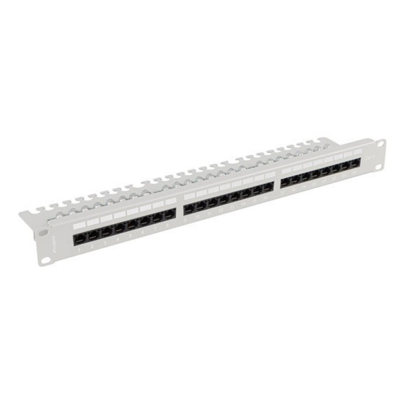 Lanberg PPU6-1124-S PPU6-1124-S, Cat6, 0,2 dB, 1U, Gris, Acero, -10 - 60 °C