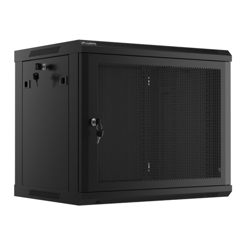 Lanberg WF01-6409-23B WF01-6409-23B, Bastidor de pared, 9U, 60 kg, 18 kg, Negro