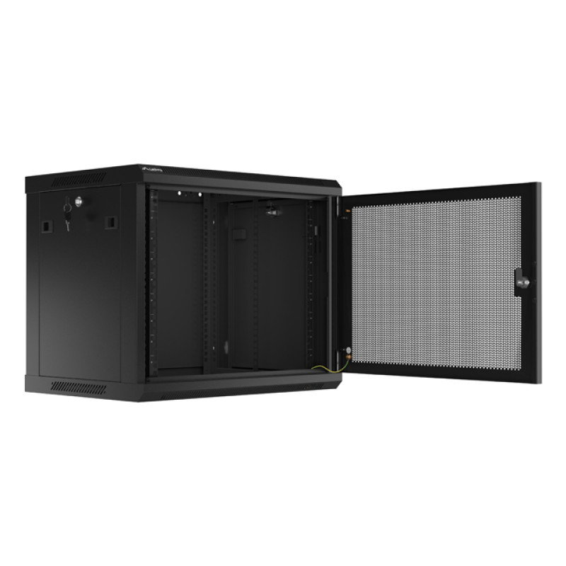Lanberg WF01-6409-23B WF01-6409-23B, Bastidor de pared, 9U, 60 kg, 18 kg, Negro