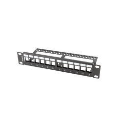 Lanberg PPKS-9112-B PPKS-9112-B, Panel de supresión para bastidor, Metal, Negro, 390 g