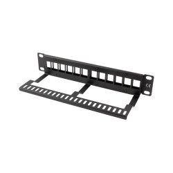 Lanberg PPKS-9112-B PPKS-9112-B, Panel de supresión para bastidor, Metal, Negro, 390 g 2