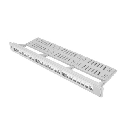 Lanberg PPKS-1124-S PPKS-1124-S, Montaje en bastidor, 1U, Gris, Acrilonitrilo butadieno estireno (ABS), Plástico, KSU5-1000,