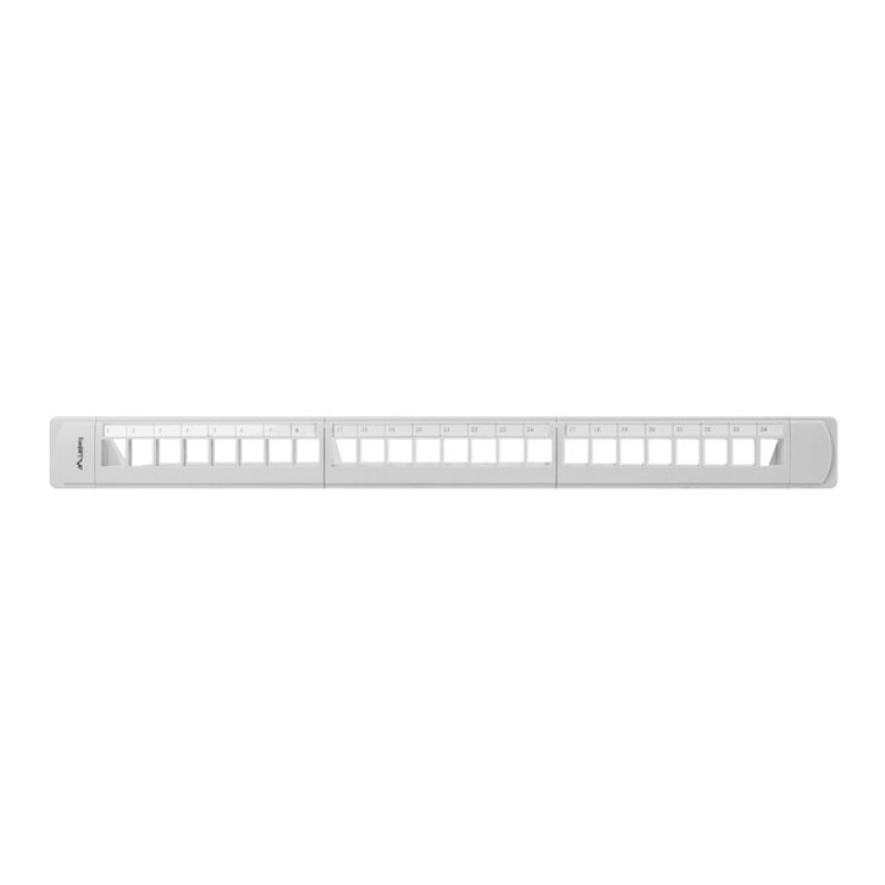 Lanberg PPKS-1124-S PPKS-1124-S, Montaje en bastidor, 1U, Gris, Acrilonitrilo butadieno estireno (ABS), Plástico, KSU5-1000,