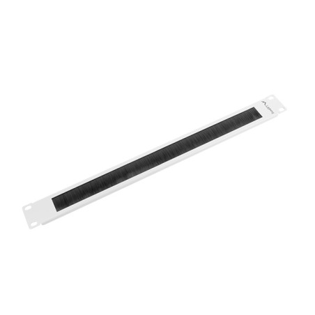 Lanberg AK-1101-S AK-1101-S, Panel pasacables con cepillo, Negro, Gris, 1 pieza(s), 280 g