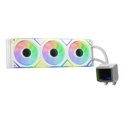 XPG 75261588 LEVANTE II 360 Blanco, Sistema de refrigeración líquida todo en uno, 12 cm, Blanco