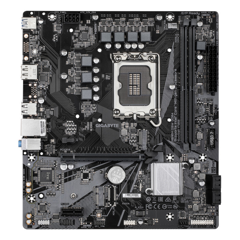 GIGABYTE H610M D3W DDR4 H610M D3W DDR4 Placa base - Compatible con procesadores Intel Core de 14ª generación, VRM de 5+1+1