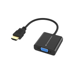 Conceptronic ABBY20B ABBY20B, 0,25 m, HDMI tipo A (Estándar), VGA (D-Sub), Macho, Hembra, Derecho