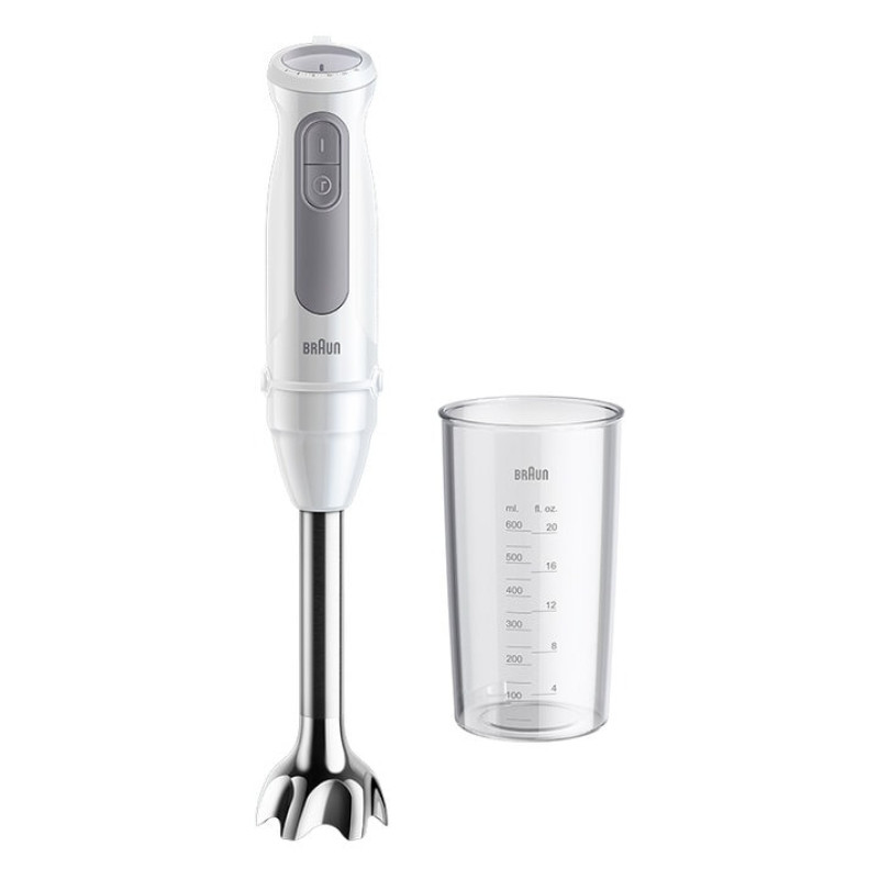 Braun 0X22111507 MultiQuick 5 MQ 50001 M, Batidora de inmersión, 1,2 m, 1000 W, Gris, Blanco