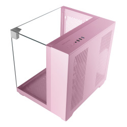 Mars Gaming MCVISIONMP MC-VISIONMP, Mini Tower, PC, Rosa, micro ATX, Mini-ITX, Metal, Vidrio templado, Juego