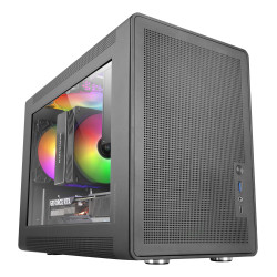 Mars Gaming MCXPS MC-XPS, Mini Tower, PC, Negro, micro ATX, Mini-ITX, Malla, Hogar / Oficina 2
