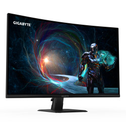GIGABYTE GS32QCA EU GS32QCA 31.5" Monitor Curvo para Gaming QHD - 2560 x 1440, 180Hz, 1ms, 250 cd/m², FreeSync, HDR Ready, 2