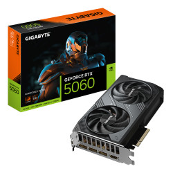 GIGABYTE GV-N5060WF2OC-8GD GeForce RTX 5060 WINDFORCE OC 8G Tarjeta Gráfica - 8GB GDDR7, 128bit, PCI-E 5.0, 2512 MHz