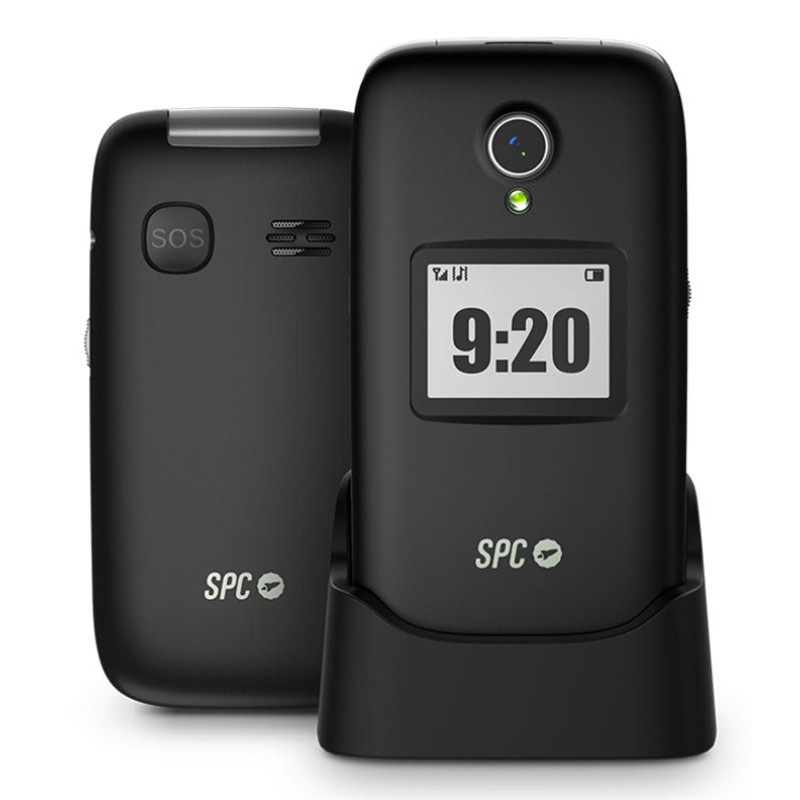 SPC 2334N Polaris, Concha, SIM única, 7,11 cm (2.8"), 2 MP, 1400 mAh, Negro