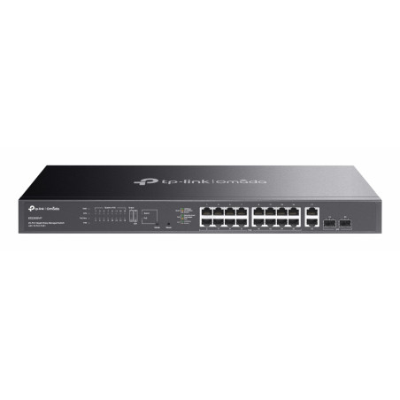 TP-Link ES220GMP Omada ES220GMP, Gestionado, L2, Gigabit Ethernet (10/100/1000), Energía sobre Ethernet (PoE), Montaje en rack