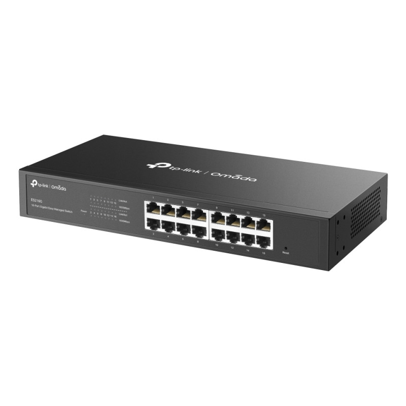 TP-Link ES216G Omada ES216G, Gestionado, L2, Gigabit Ethernet (10/100/1000), Montaje en rack