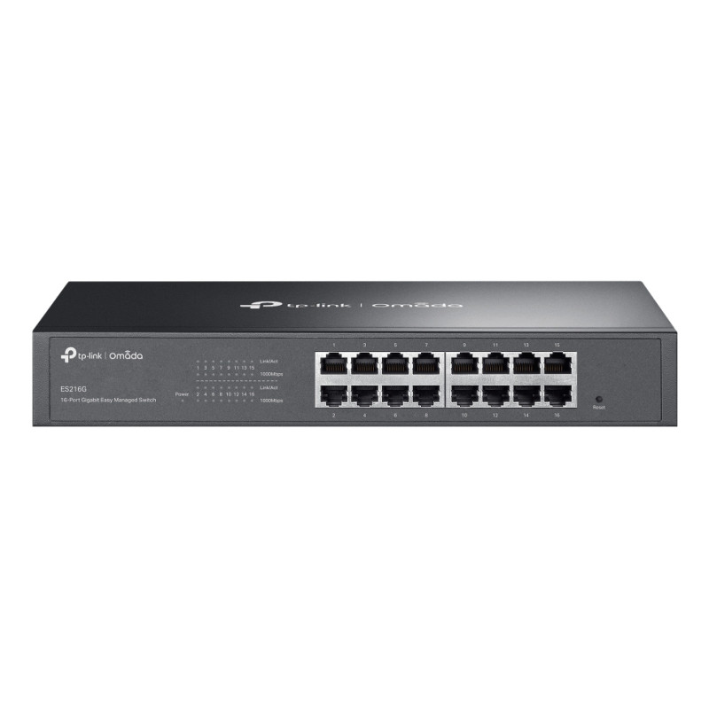 TP-Link ES216G Omada ES216G, Gestionado, L2, Gigabit Ethernet (10/100/1000), Montaje en rack