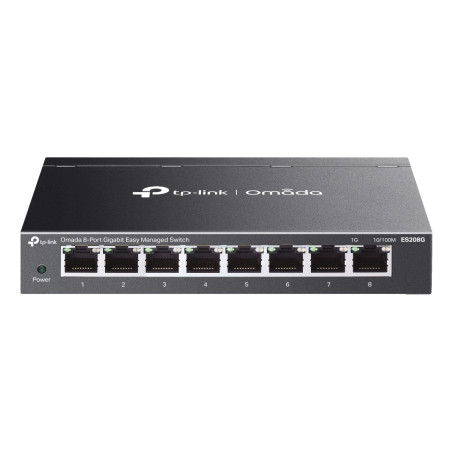 TP-Link ES208G Omada ES208G, Gestionado, L2, Gigabit Ethernet (10/100/1000), Montaje de pared