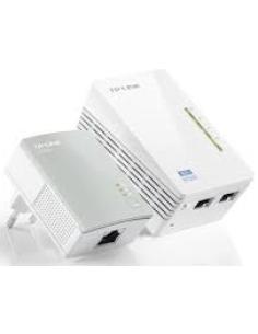 powerline kit av600 cableado y wifi hasta 300mbps cableado hasta 600mbps 2 puertos ethernet 10/100mbps compuesto por un tl-wpa42