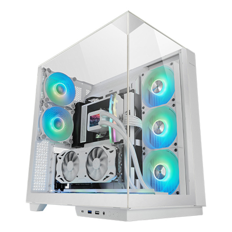 Mars Gaming MC3GFW MC-3GFW, Torre, PC, Blanco, ATX, micro ATX, Mini-ITX, Juego, Multi