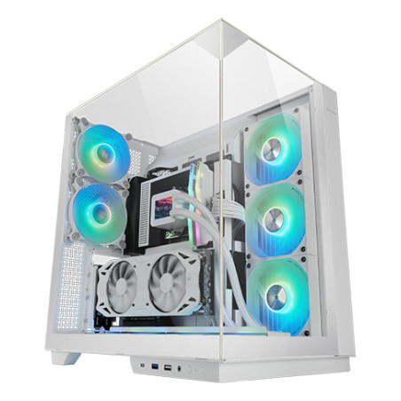 Mars Gaming MC3GFW MC-3GFW, Torre, PC, Blanco, ATX, micro ATX, Mini-ITX, Juego, Multi