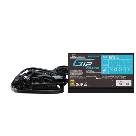 Seasonic SSP-850RT2 Netzteil 850W G12 GC-850 80+Gold, 850 W, 100 - 240 V, 50/60 Hz, 8 A, 100 W, 840 W