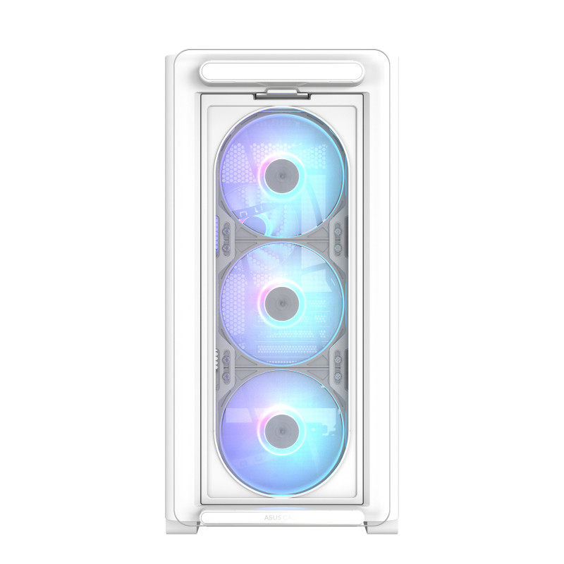 ASUS 90DC00K3-B19010 A23 PLUS TG ARGB WHITE, Micro Torre, PC, Blanco, micro ATX, Mini-ITX, Juego, Multi
