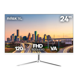 Nilox NXM24FHD1201W NXM24FHD1201W, 60,5 cm (23.8"), 1920 x 1080 Pixeles, Full HD, LED, 4 ms, Blanco