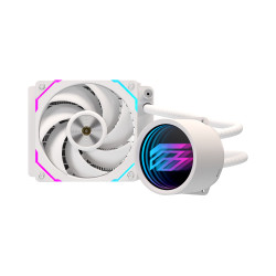 Einarex EXWC-FX-1120R-W FLUX 120 RGB White, Sistema de refrigeración líquida todo en uno, 12 cm, 800 RPM, 2600 RPM, Blanco