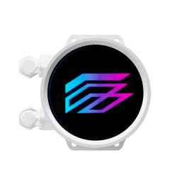 Einarex EXWC-FX-1120R-W FLUX 120 RGB White, Sistema de refrigeración líquida todo en uno, 12 cm, 800 RPM, 2600 RPM, Blanco 2