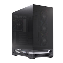 Einarex EXCS-PR-800R-B PRISMA S800 RGB Black, Midi Tower, PC, Negro, ATX, micro ATX, Mini-ITX, Acero, Vidrio templado, Juego 2