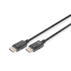 Digitus DB-340100-020-S Cable de conexión DisplayPort, 2 m, DisplayPort, DisplayPort, Macho, Macho, 4096 x 2160 Pixeles