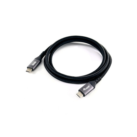 Equip 128383 128383 Cable USB 4 Gen 3 C a C, M/M, 2,0m, PD3.1 240W, 8K/60Hz, 40Gbps, Negro, 2 m, USB C, USB C, USB4 Gen 3x2, 40