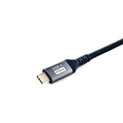 Equip 128383 128383 Cable USB 4 Gen 3 C a C, M/M, 2,0m, PD3.1 240W, 8K/60Hz, 40Gbps, Negro, 2 m, USB C, USB C, USB4 Gen 3x2, 40 2