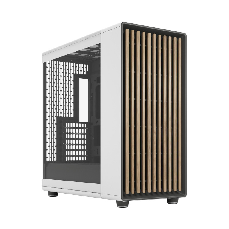Fractal Design FD-C-NOR1X-06 North XL, Escritorio, PC, Blanco, ATX, micro ATX, Mini-ITX, Acero, Vidrio templado, Juego