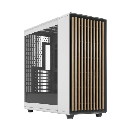 Fractal Design FD-C-NOR1X-06 North XL, Escritorio, PC, Blanco, ATX, micro ATX, Mini-ITX, Acero, Vidrio templado, Juego