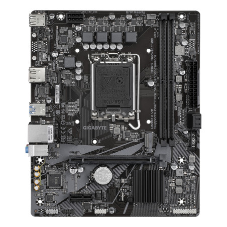 GIGABYTE H610M K V2 H610M K V2 Placa base - Procesadores Intel Core 14ª generación, hasta 5600 MHz DDR5, 1xPCIe 3.0 M.2, LAN