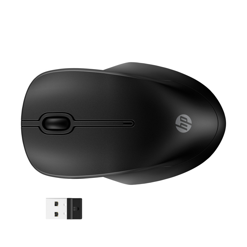HP 8R3U1UT#ABB 255 Dual Wireless Mouse, Ambidextro, Óptico, Bluetooth, 1600 DPI, Negro
