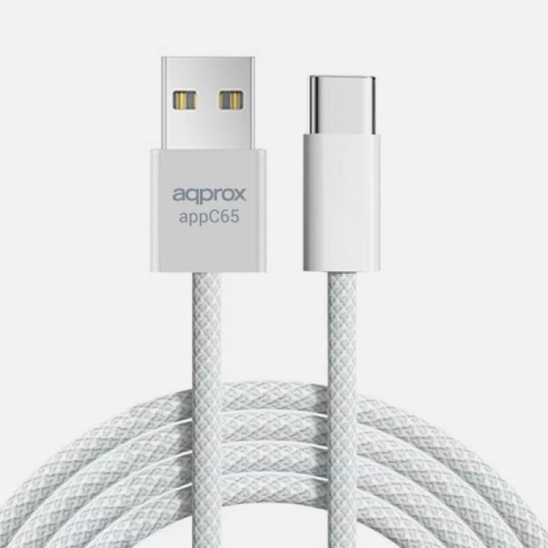 Approx APPC65 APPC65, 1 m, USB A, USB C, 0,48 Gbit/s, Blanco
