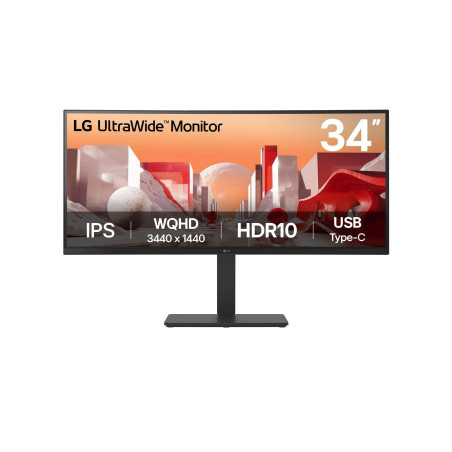 LG 34BA75QE-B.AEU 34BA75QE-B, 86,4 cm (34"), 3440 x 1440 Pixeles, Wide Quad HD, LCD, 5 ms, Negro