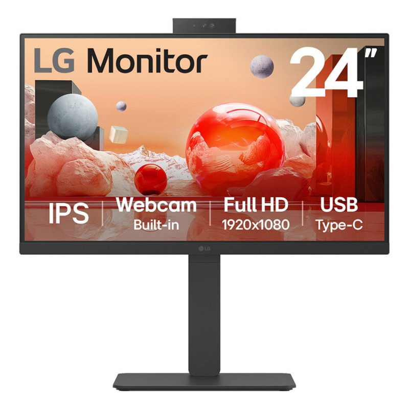 LG 24BA850-B 24BA850-B, 60,5 cm (23.8"), 1920 x 1080 Pixeles, Full HD, 5 ms, Negro