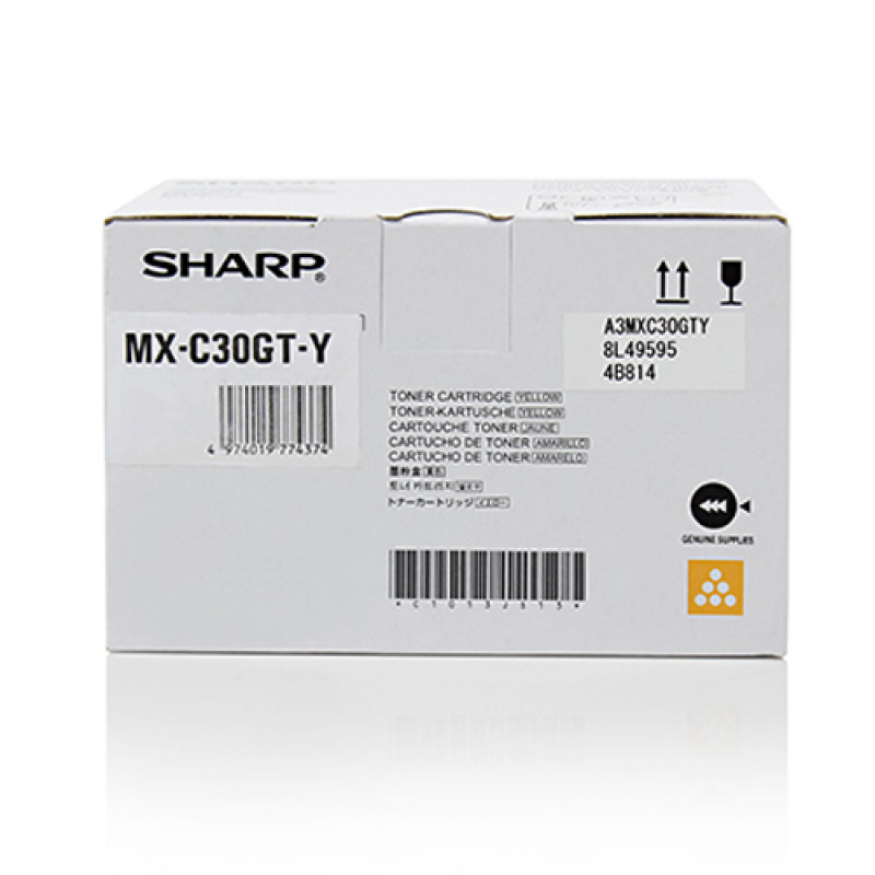 Sharp MX-C30GTY MXC30GTY, 6000 páginas, Amarillo, 1 pieza(s)