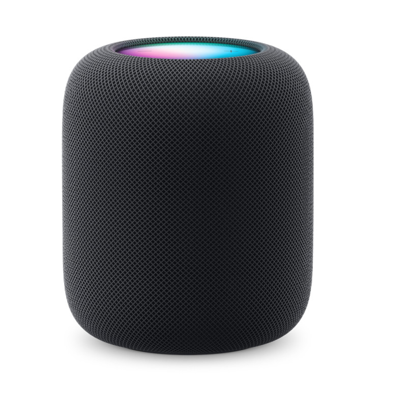 Apple MDEW4D/A HomePod, Apple Siri, Cilindro, Negro, Tela, Home app and HomeKit, Intercom transcriptions, Siri, Touch