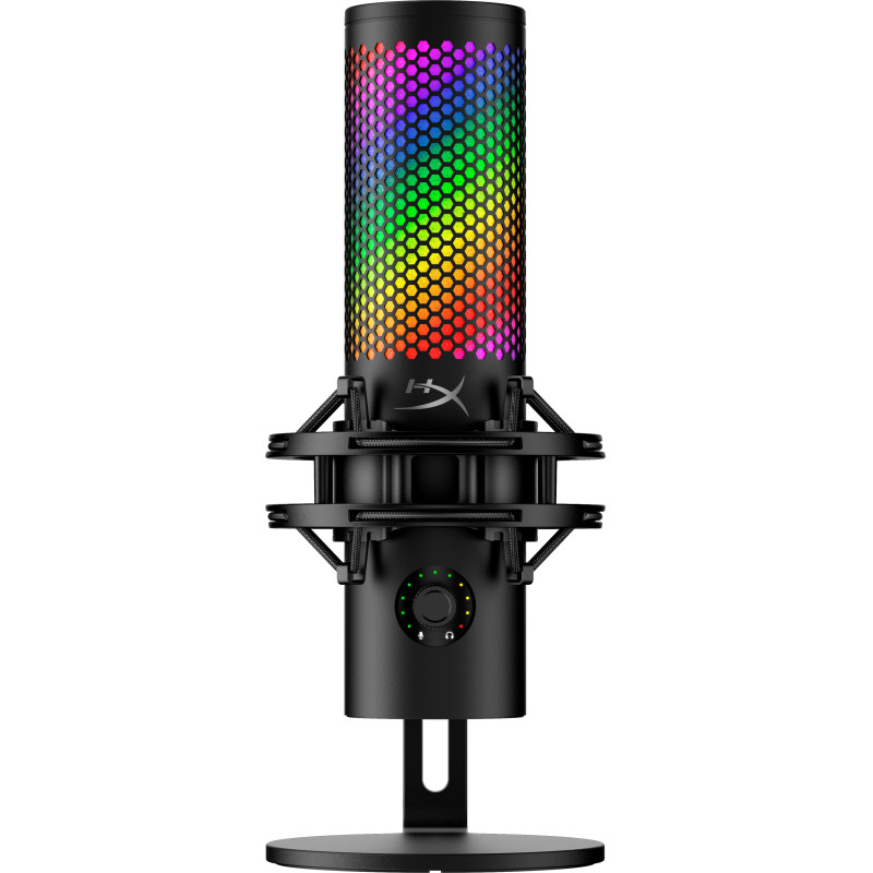 HyperX 9A273AA QuadCast 2 S - micrófono USB (negro), Micrófono de superficie para mesa, -8 dB, 20 - 20000 Hz, 1 Ω,