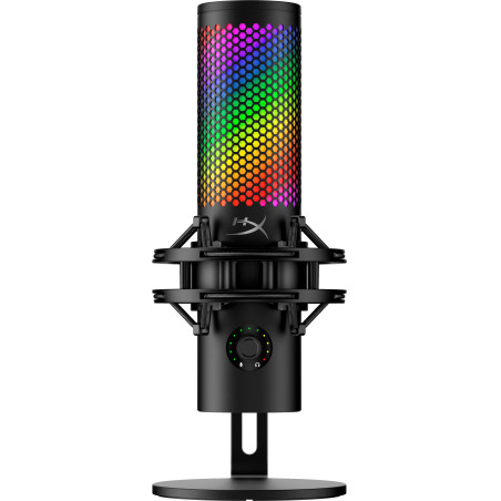 HyperX 9A273AA QuadCast 2 S - micrófono USB (negro), Micrófono de superficie para mesa, -8 dB, 20 - 20000 Hz, 1 Ω,