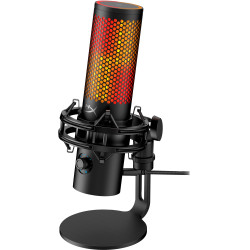 HyperX 9A273AA QuadCast 2 S - micrófono USB (negro), Micrófono de superficie para mesa, -8 dB, 20 - 20000 Hz, 1 Ω, 2
