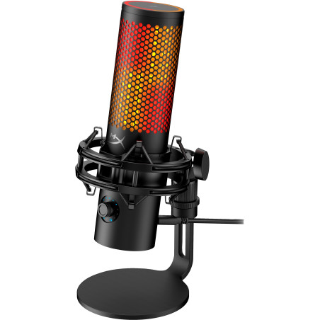 HyperX 9A273AA QuadCast 2 S - micrófono USB (negro), Micrófono de superficie para mesa, -8 dB, 20 - 20000 Hz, 1 Ω,