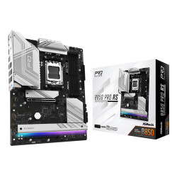 Asrock 90-MXBQK-A0UAYZ B850 Pro RS, AMD, Zócalo AM5, AMD Ryzen 7000 Series, AMD Ryzen 8000 Series, AMD Ryzen 9000 Series,